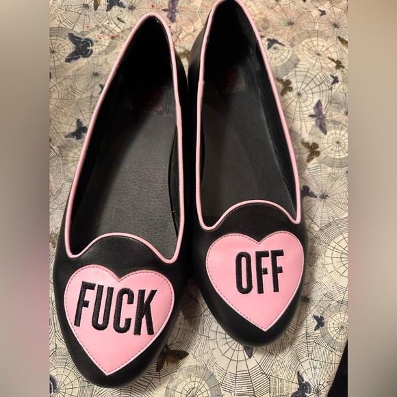 Shoes - Strange cvlt Fuck off flats